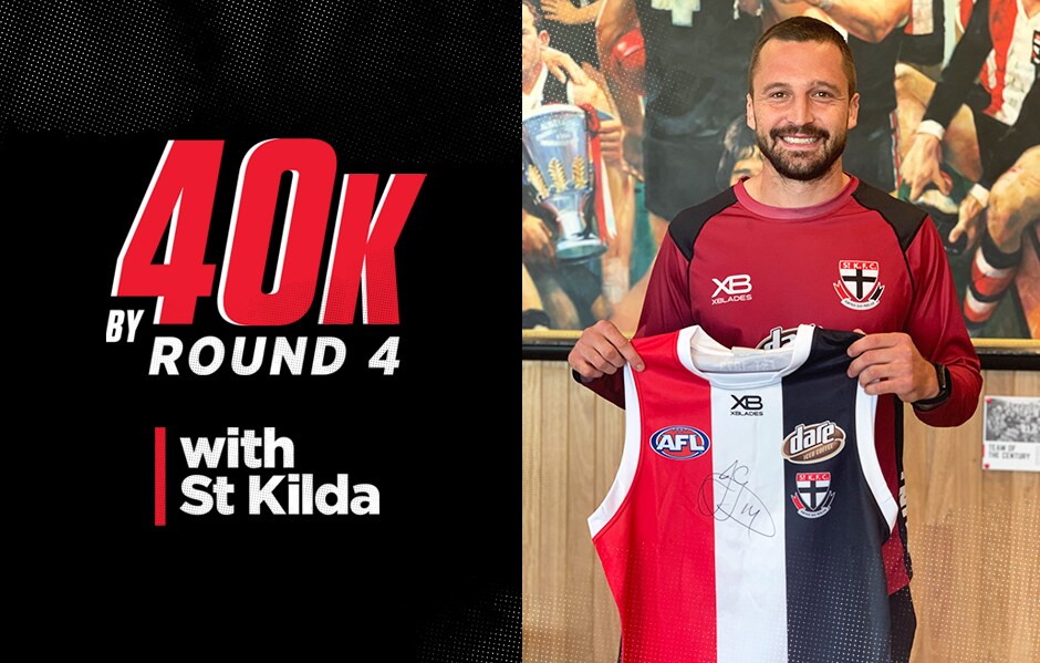 190412_40kGeary-Hero.jpg Refer a friend and you could both WIN a signed 2019 guernsey! - St Kilda Saints